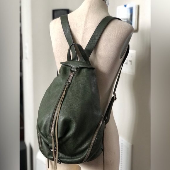 Rebecca Minkoff Olive Green Supple Premium Leather Backpack Rebecca Minkoff Julian backpack. Hunter . My newest bag. I  main image 3